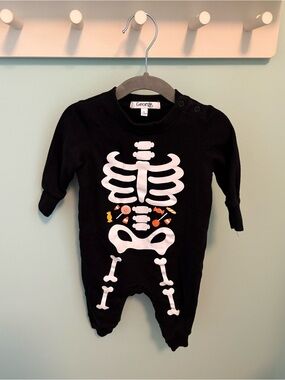 George Black Skeleton One-Piece for Kids